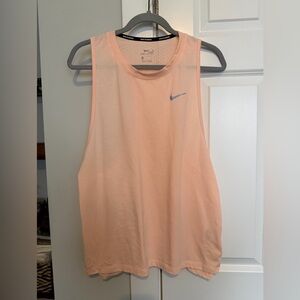 Nike Women's Light Orange Dri-Fit Tank